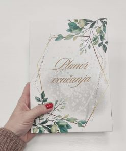 Planer venčanja green  SA OŠTEĆENJEM-lepljeno